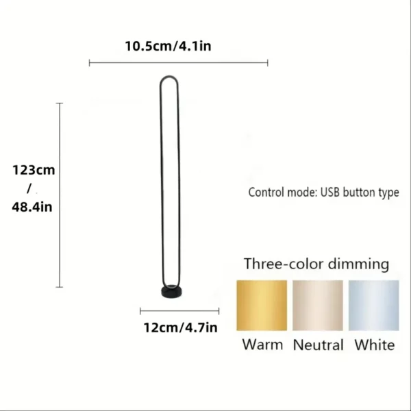  Lampe de sol LED moderne – Image 4