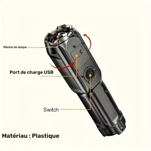 Lampe de Poche à Focalisation – Image 9