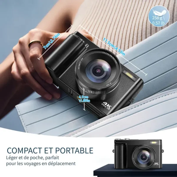 Appareil Photo Numérique 4K – Image 2